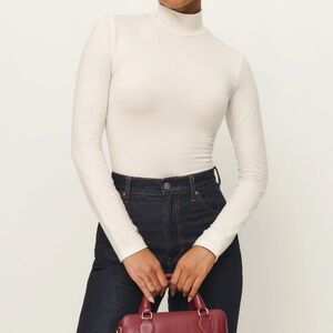 Reformation Nell Knit Top Horchata